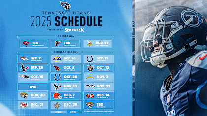 Tennessee Titans 2025 regular season matchup | alt="tennessee titans players in action during the 2025 NFL season"