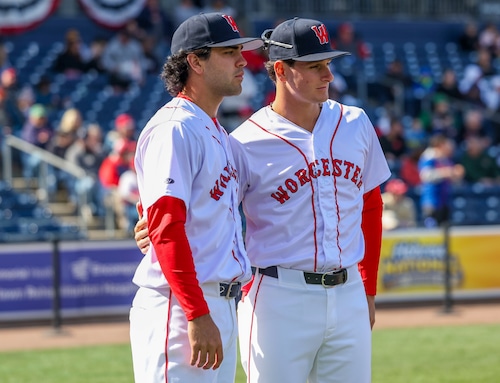 Red Sox players react during the 2025 season, as heard on WEEI