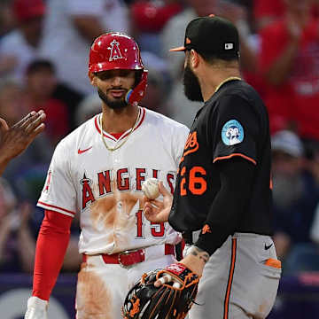 Kenley Jansen pitching for the Angels