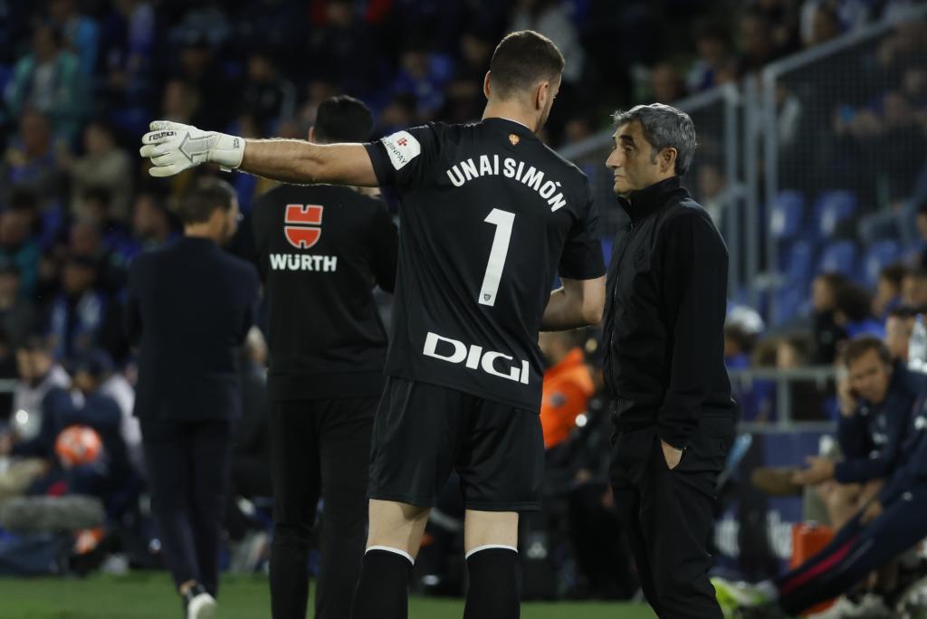 Action from Getafe - Athletic clash in La Liga 2025