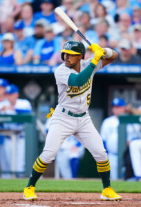 Tony Kemp in action during his MLB career