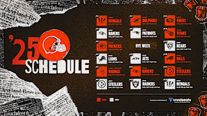 The Cleveland Browns schedule 2025 includes home and international games