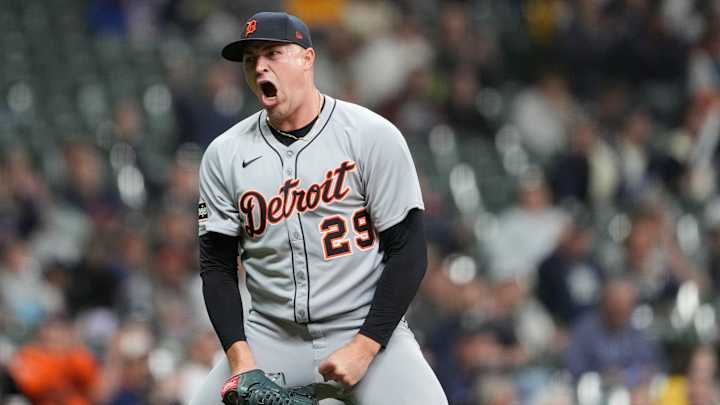 Tarik Skubal delivers a pitch for the Detroit Tigers