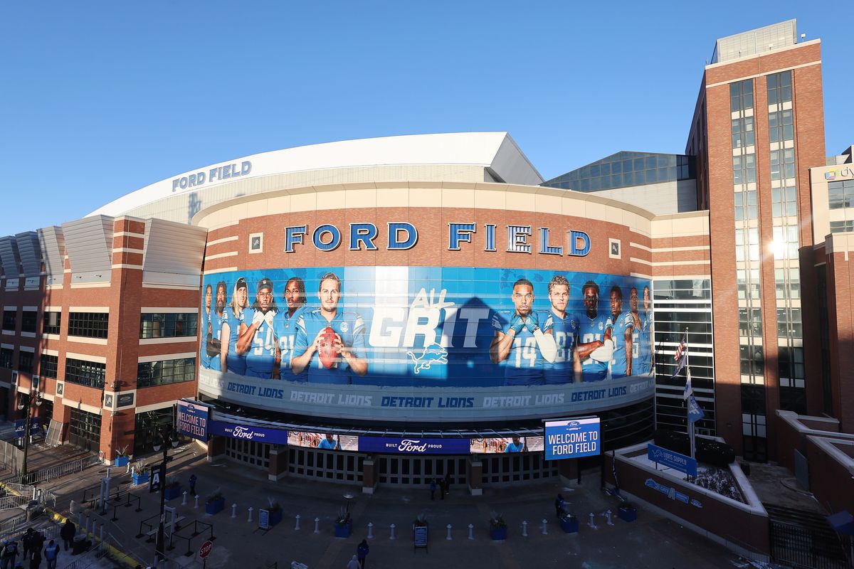 Detroit Lions 2025 schedule illustration.
