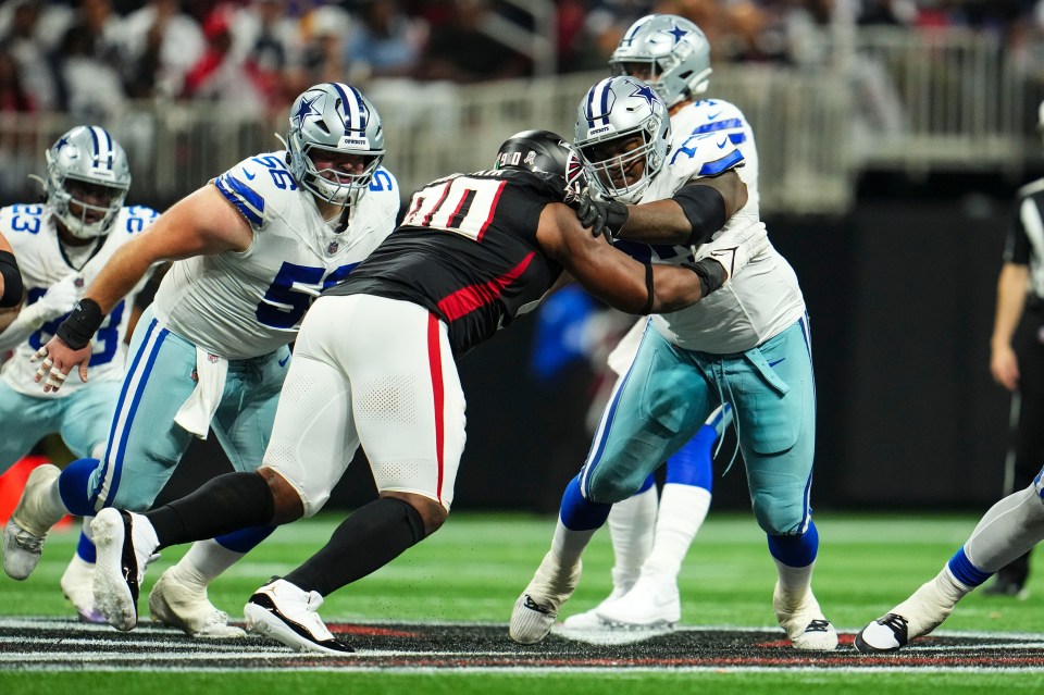 Dallas Cowboys in action during an America game