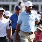 Jordan Spieth focuses during a round at the PGA Championship