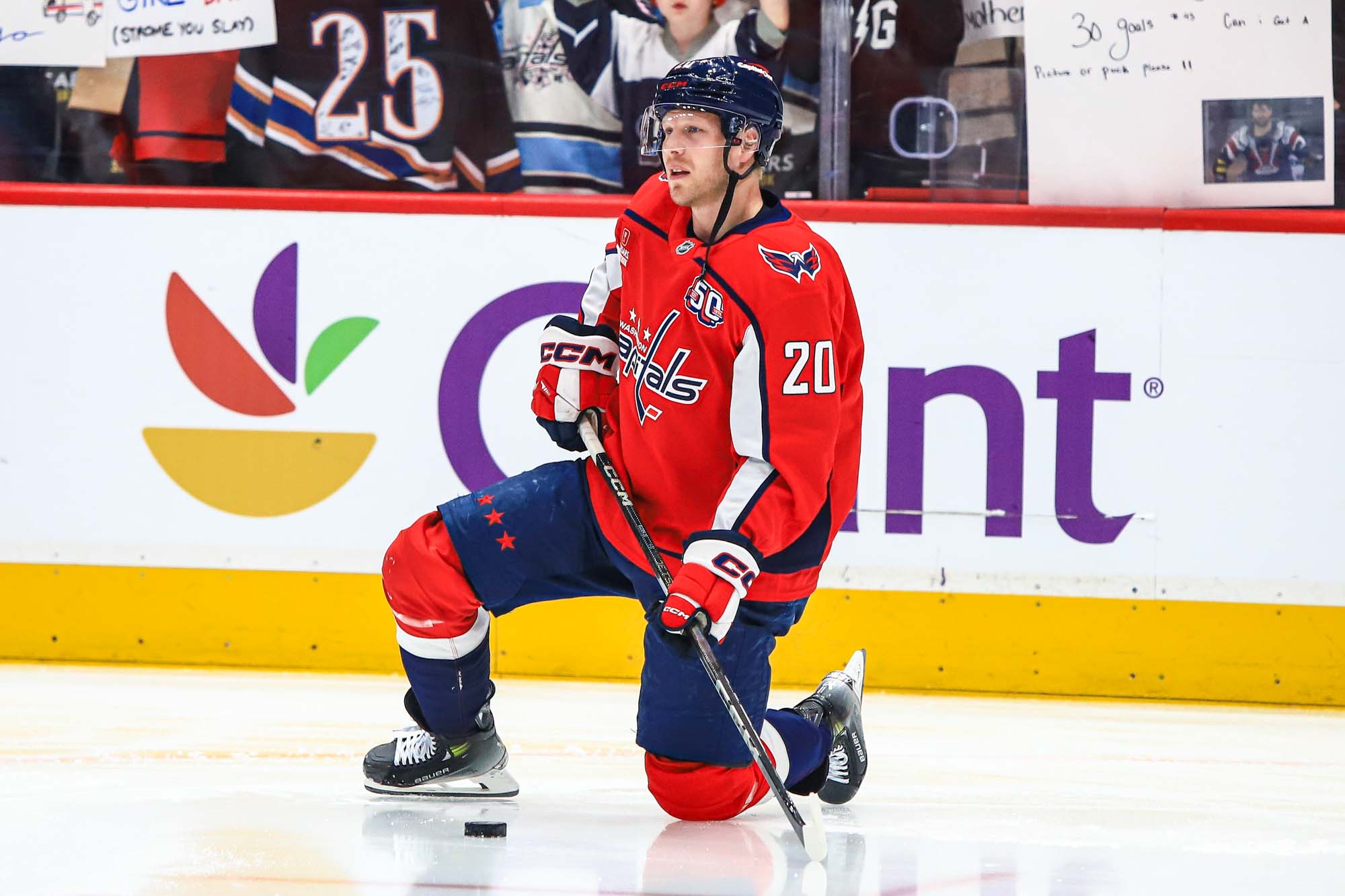 Anthony Beauvillier in action for the Capitals