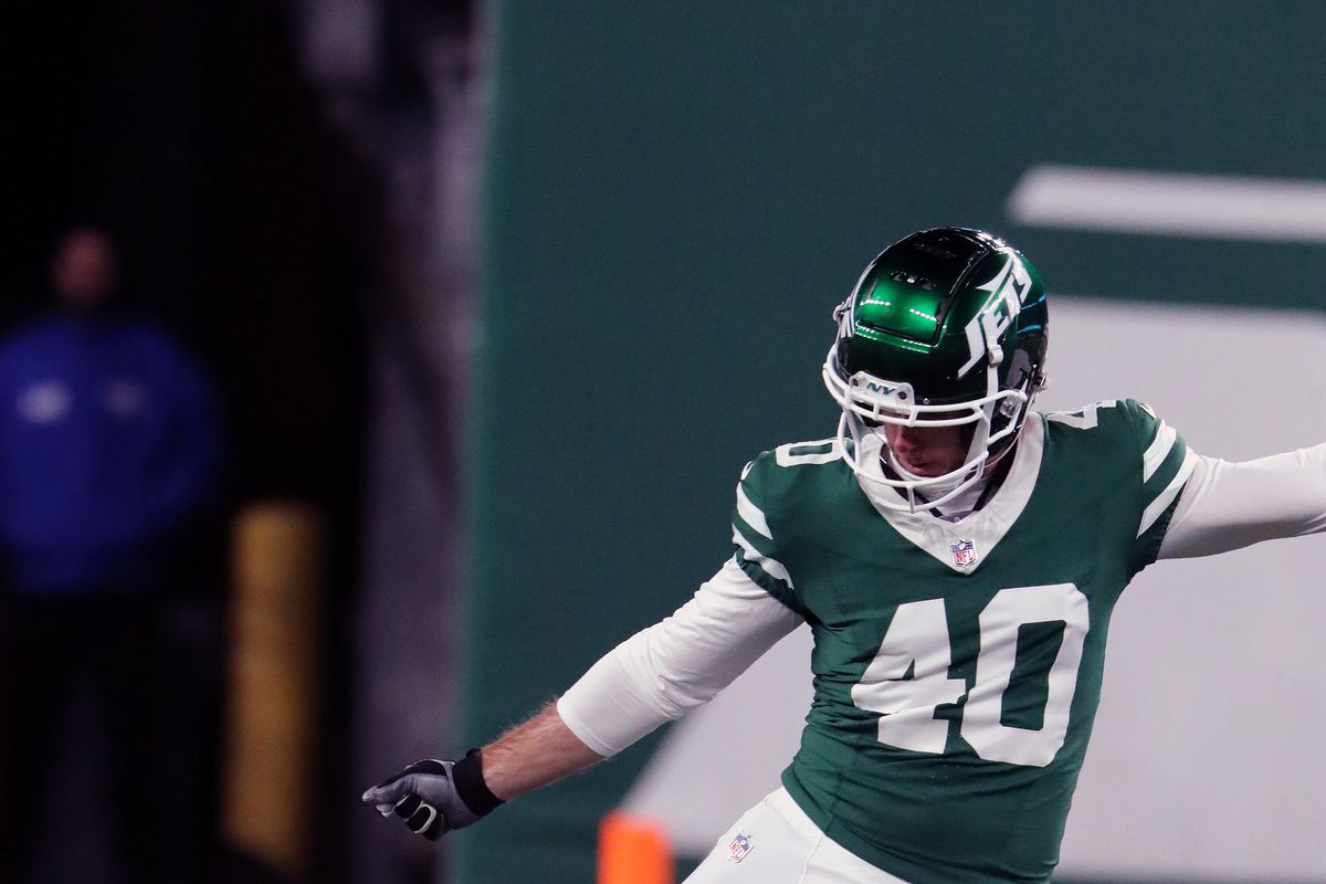 Greg Joseph kicks in the NFL, competing for a spot with the San Francisco 49ers