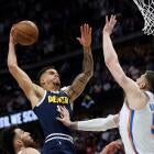 Isaiah Hartenstein driving to the basket during the 2025 NBA Playoffs