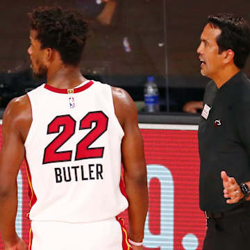 Jimmy Butler during a recent NBA playoff game
