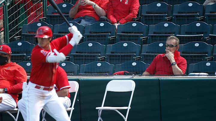 LA Angels player at bat