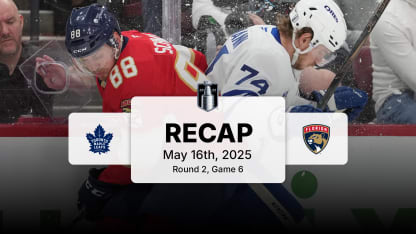 Florida Panthers playoff action on the ice