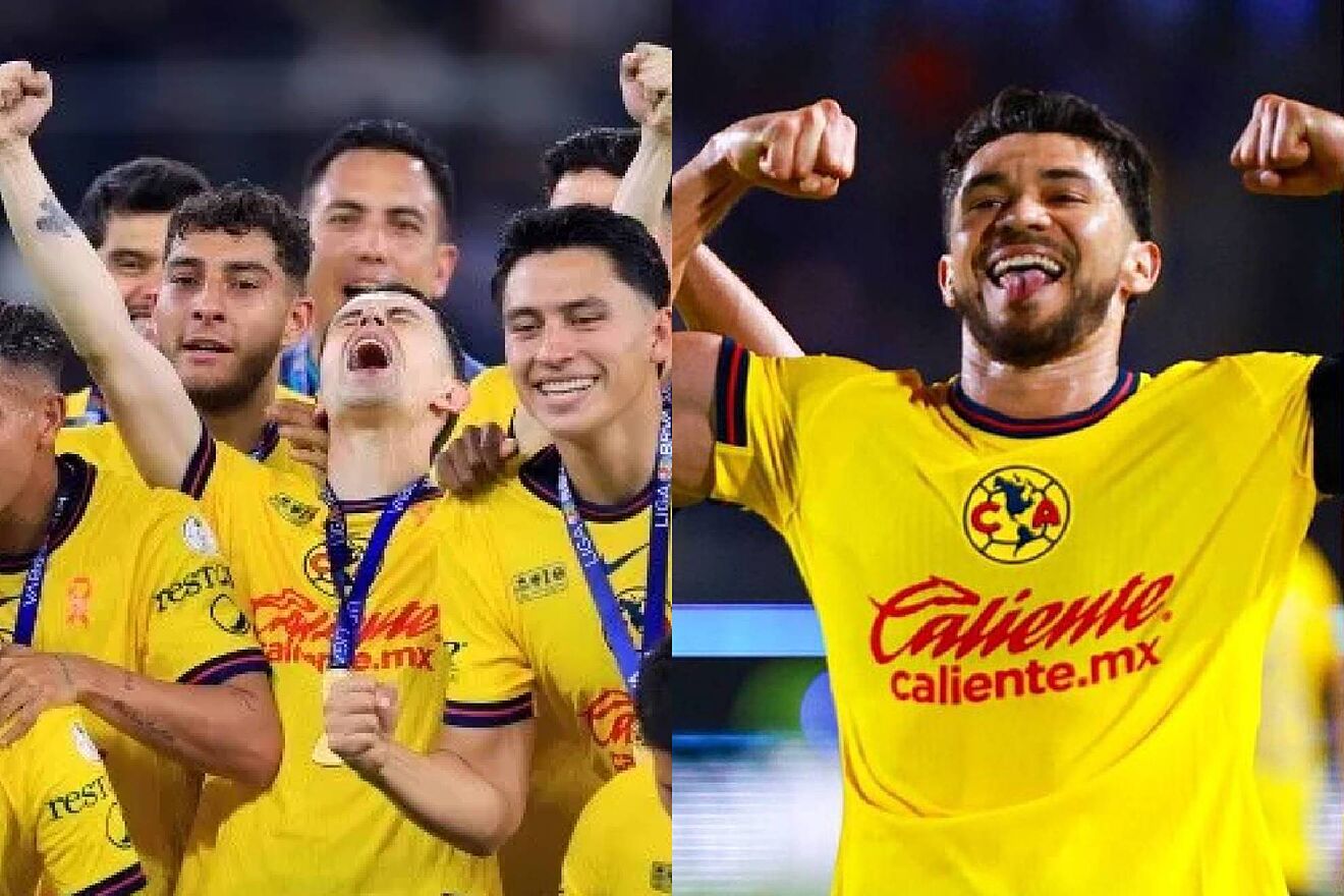 Jugadores del Club América celebrando un campeonato, noticia discutida en TUDN