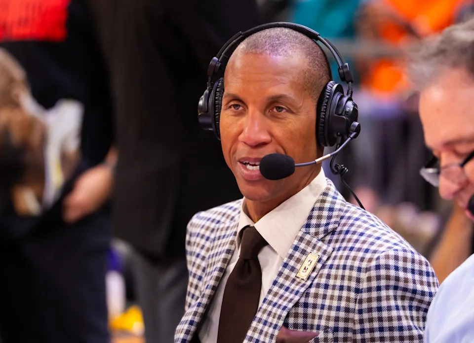 Reggie Miller celebrates during a pivotal NBA playoff moment