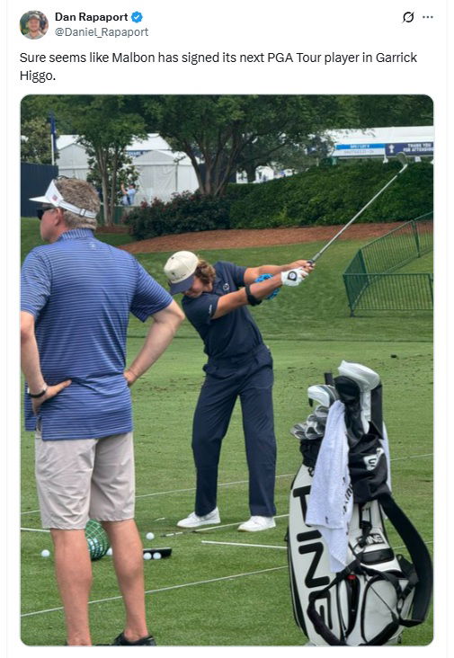 Higgo prepares for the PGA Championship in new Malbon Golf attire