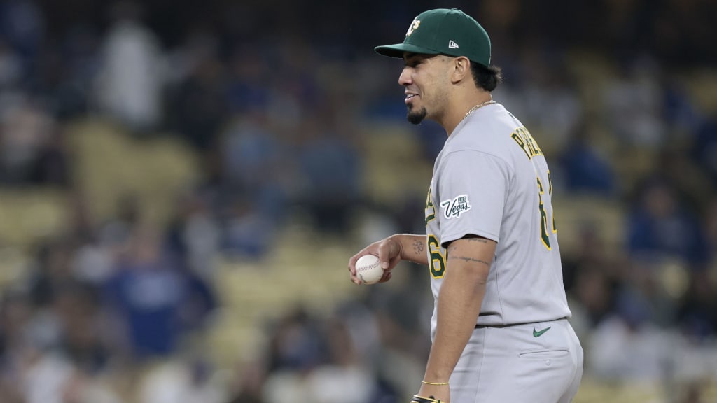 Jhonny Pereda celebrates after striking out Shohei Ohtani