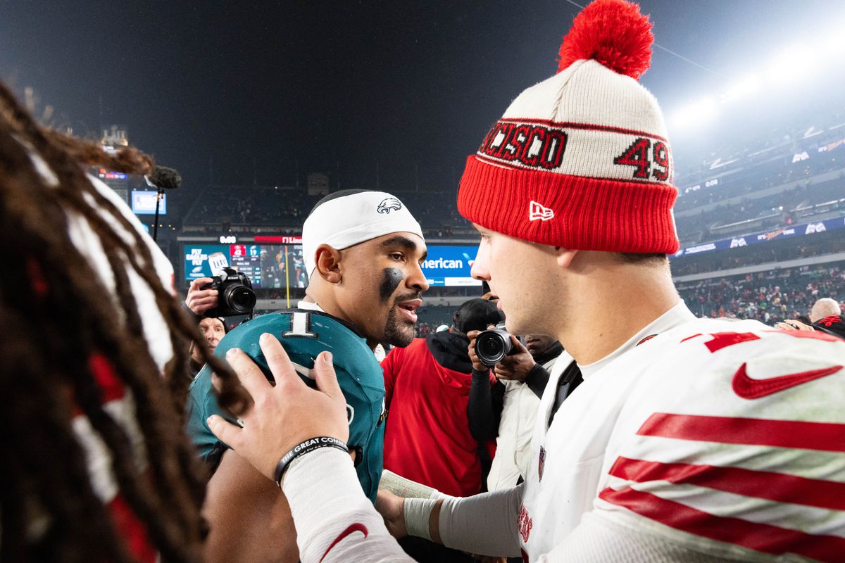 Brock Purdy contract celebration with 49ers teammates