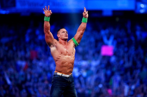 John Cena speaking on skin cancer prevention
