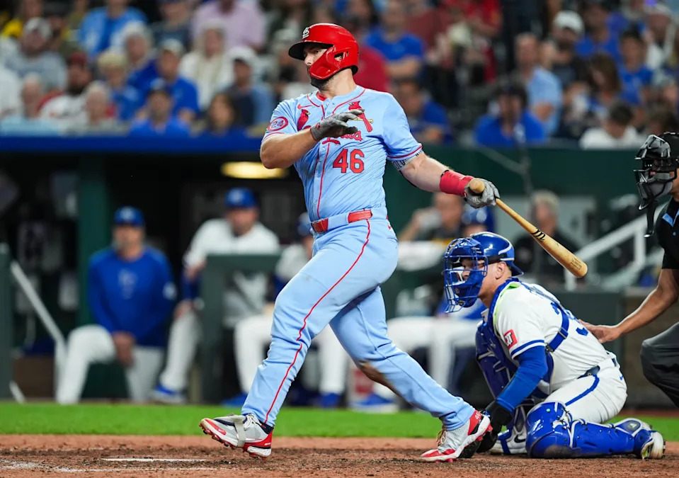 Fans packed into Kauffman Stadium for a Cardinals vs Royals rivalry game