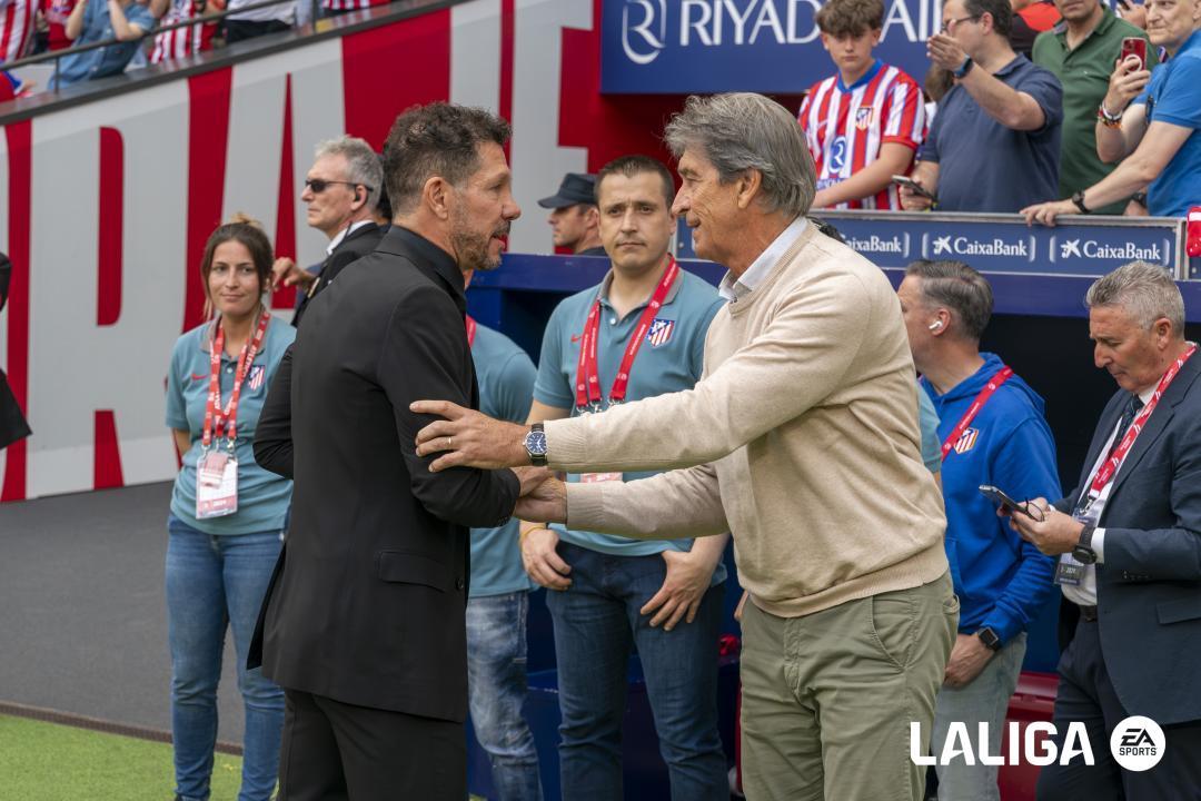 Celebración del Atlético Madrid ante Betis en LaLiga