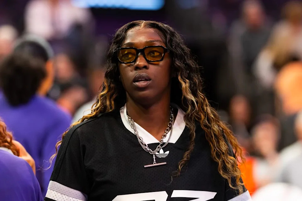 Phoenix Mercury star Kahleah Copper in action during a WNBA game