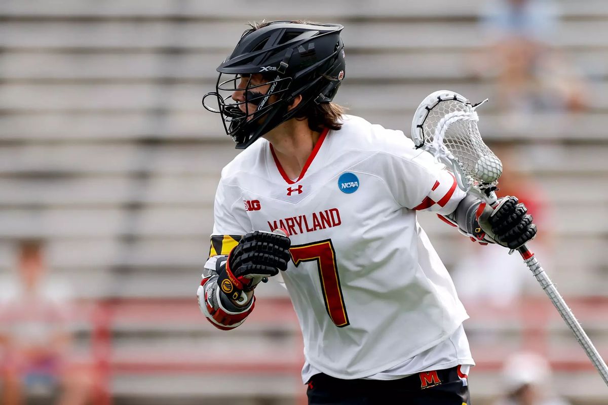 Maryland lacrosse players in action during the NCAA Tournament