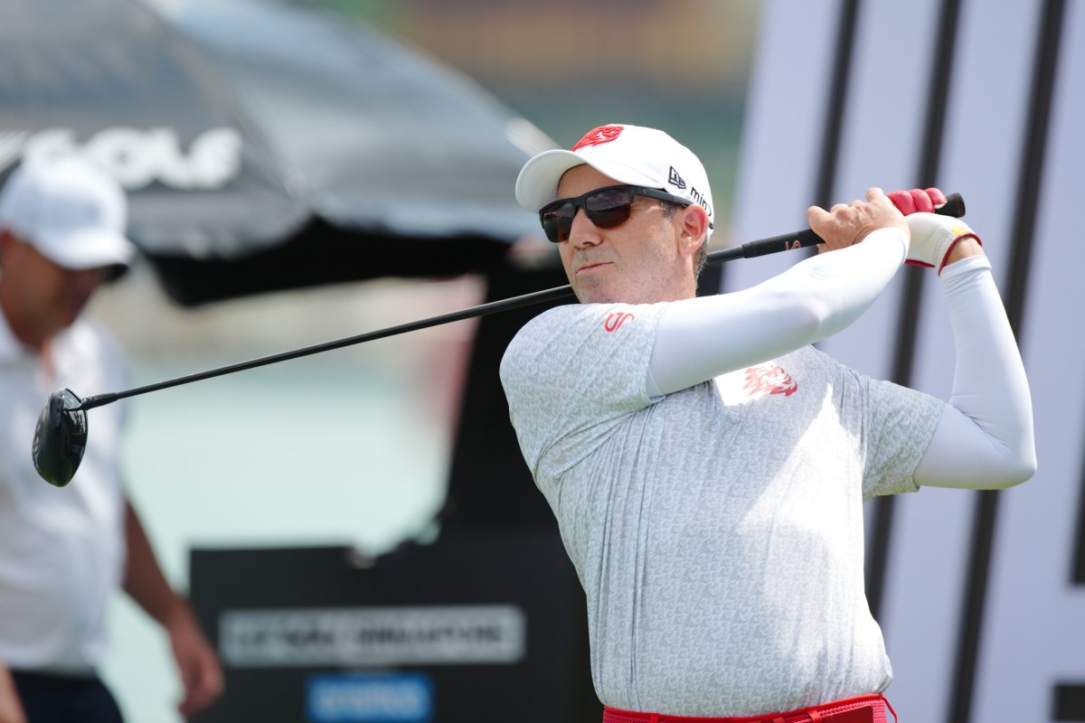 Sergio Garcia focused during a championship round