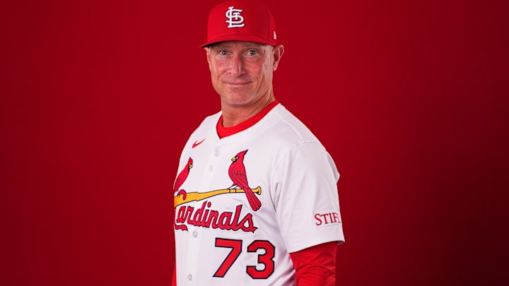 St. Louis Cardinals player at bat during the 2025 MLB season
