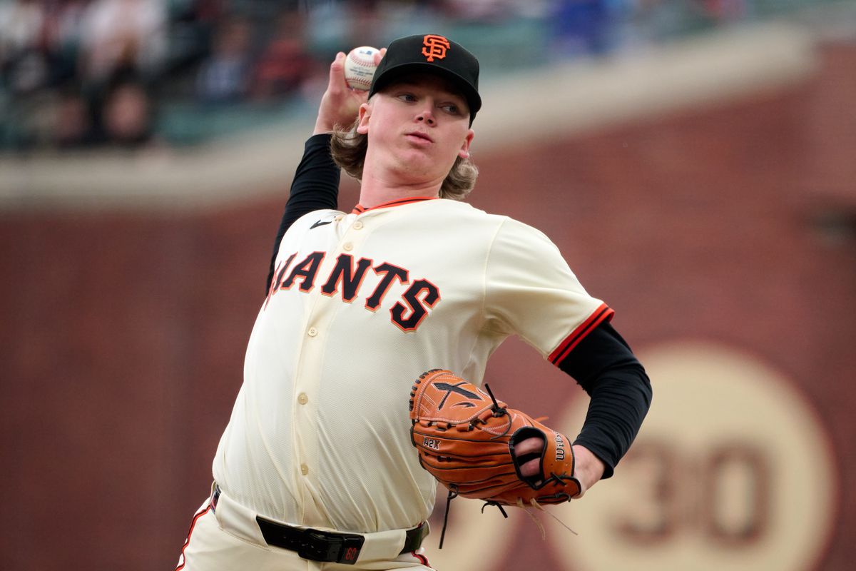San Francisco Giants pitcher warming up before the giants game today
