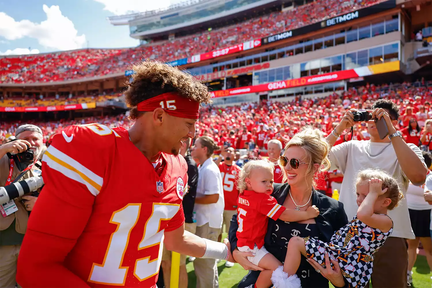 Brittany Mahomes at a recent event with Patrick Mahomes