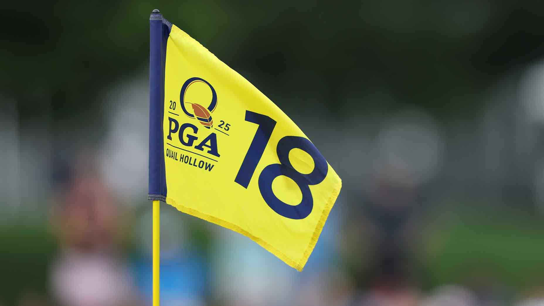 Luke Donald tees off during the PGA Championship