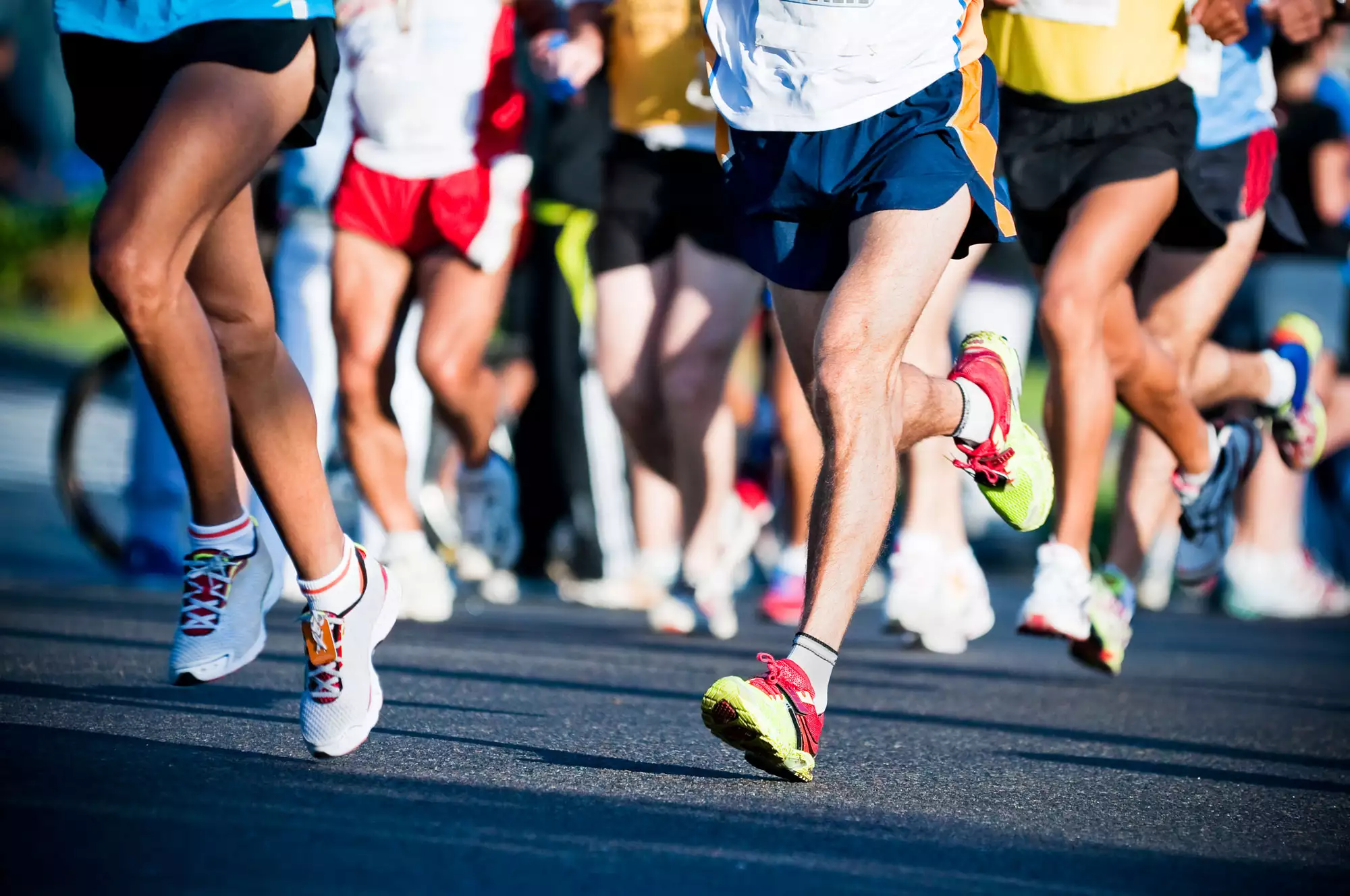 Charles Rogers running in a marathon event