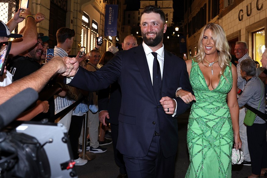 Jon Rahm and his wife Kelley Cahill
