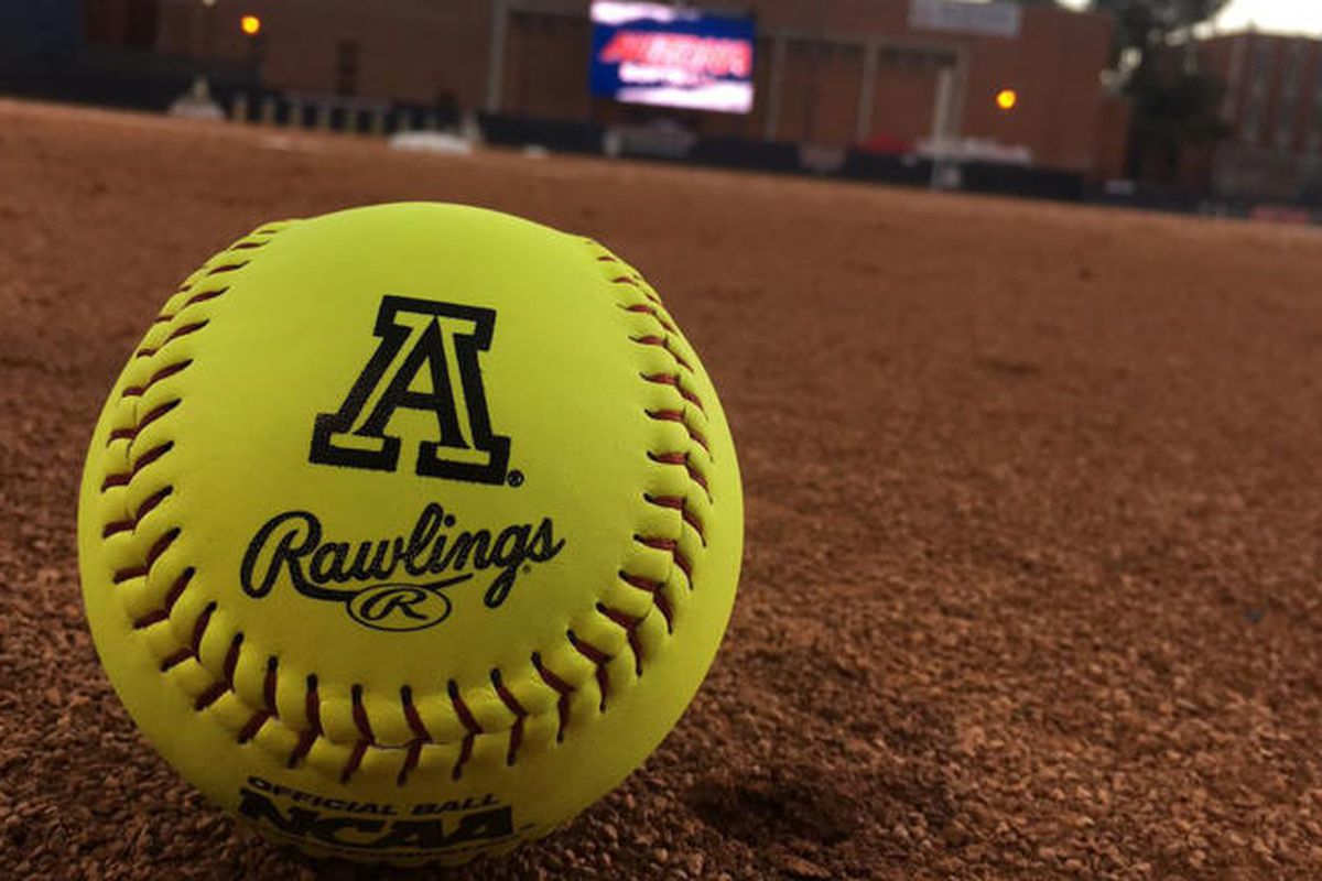 Arizona softball pitcher delivers during NCAA regionals