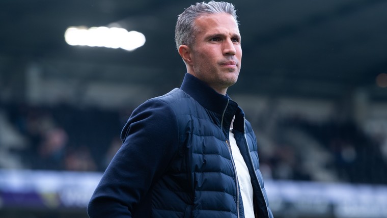 Actiemoment uit Heerenveen - Feyenoord Eredivisie-wedstrijd