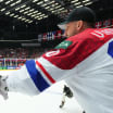 Hockey fans cheer as their team scores a crucial goal