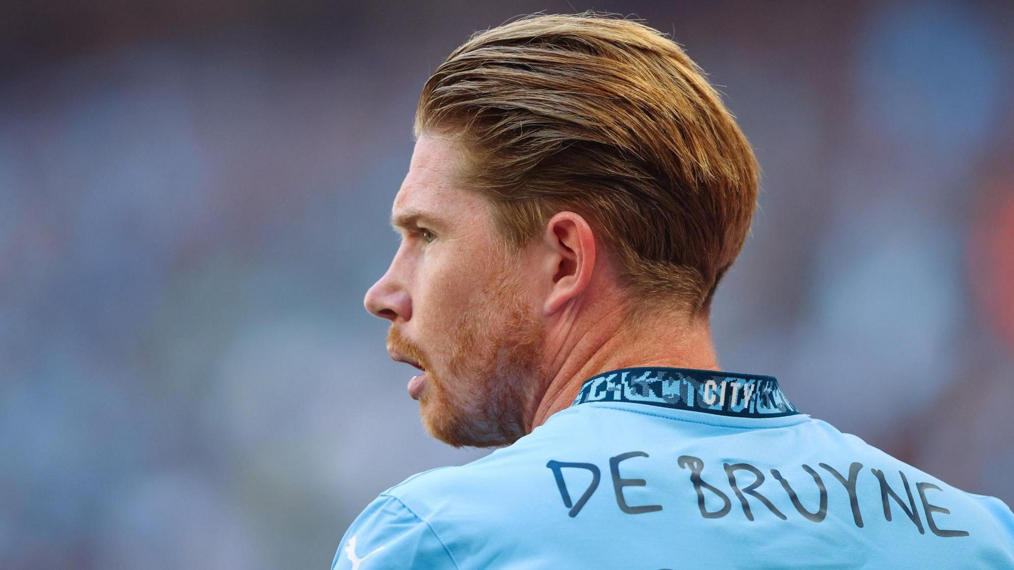 Kevin De Bruyne celebrates his career at Manchester City