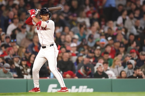 Fenway Park action during the Mets - Red Sox series