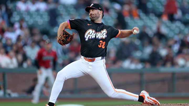 Robbie Ray pitching for the Giants in 2025, demonstrating his elite left-handed form