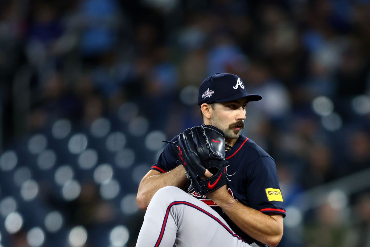 Spencer Strider pitching for the Atlanta Braves in 2025